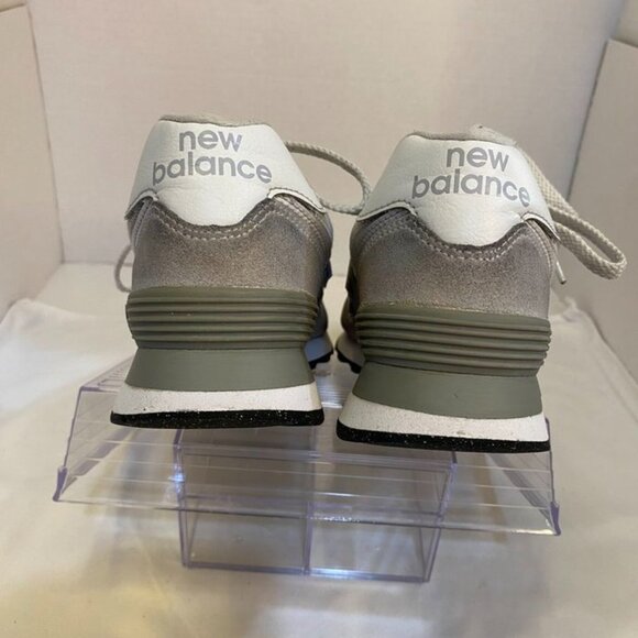 New Balance Classic 574 Suede Mesh Lace Up Sneakers Gray White Women’s 8 - Picture 8 of 15